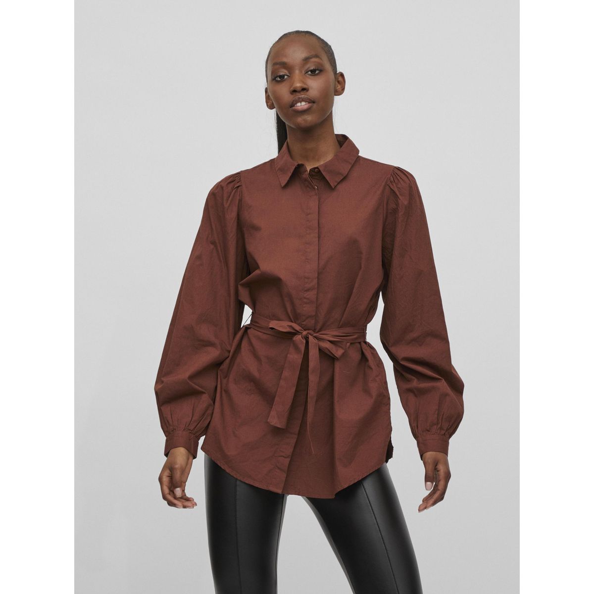 Chemise marron chocolat femme La Redoute