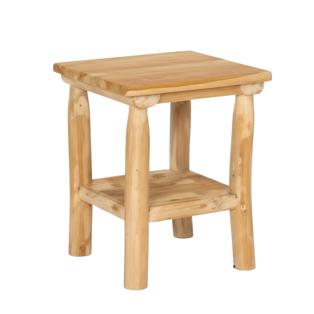 Table basse / tabouret en teck YAYA, HYDILE