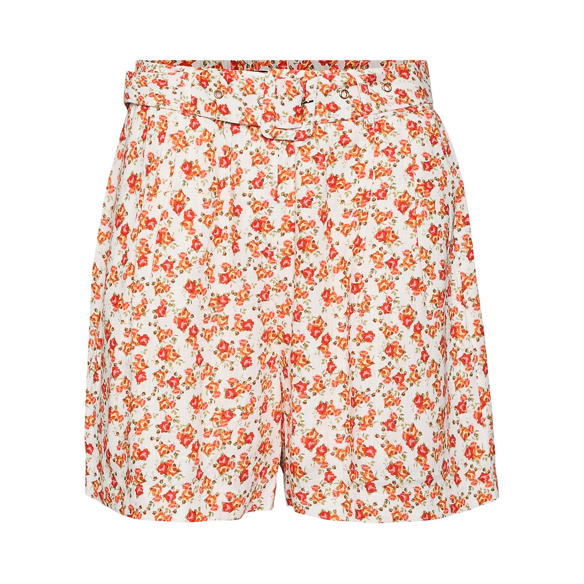 Image of Floral Mid Rise Shorts