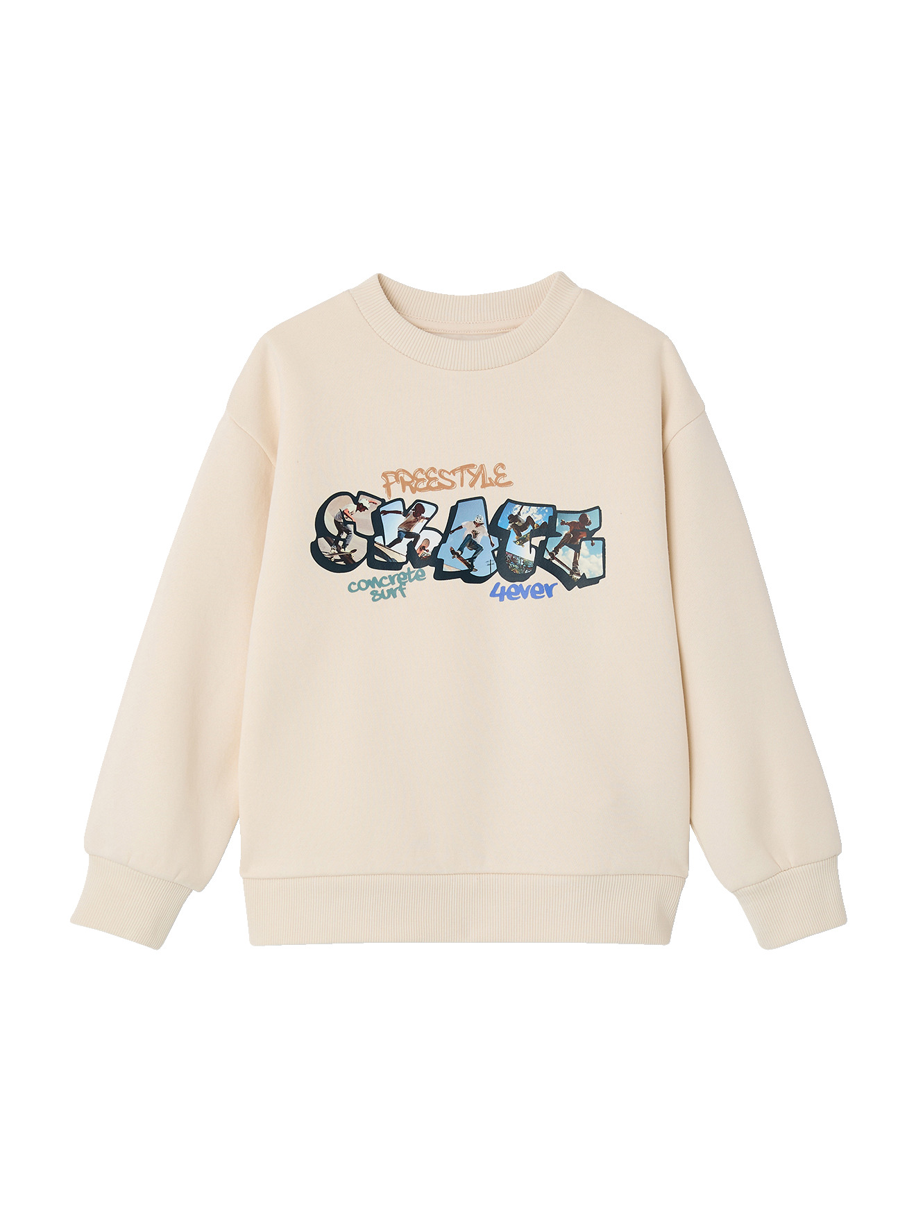 Sweat col rond surf, VERTBAUDET