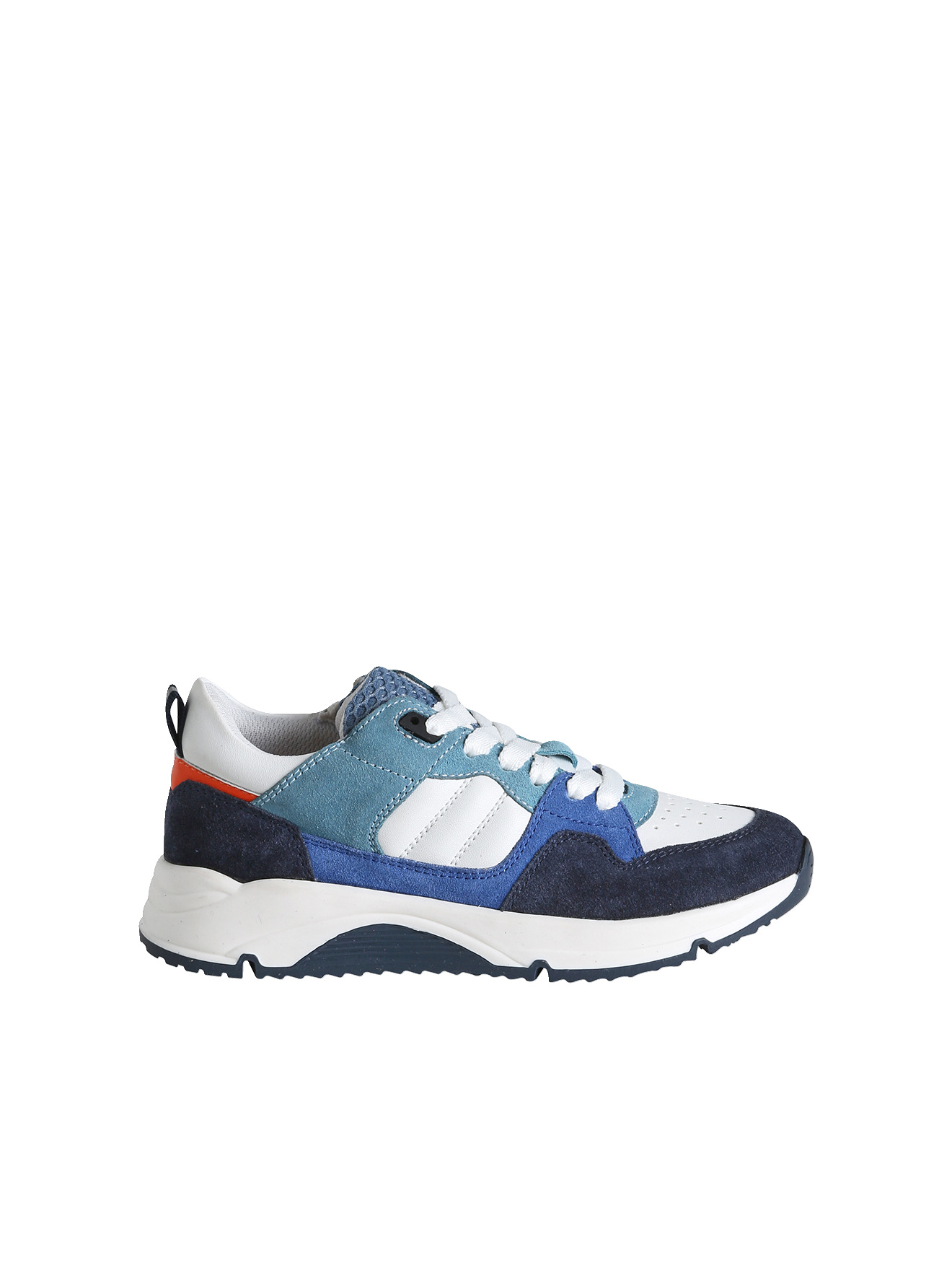 Basket cuir lacets, VERTBAUDET