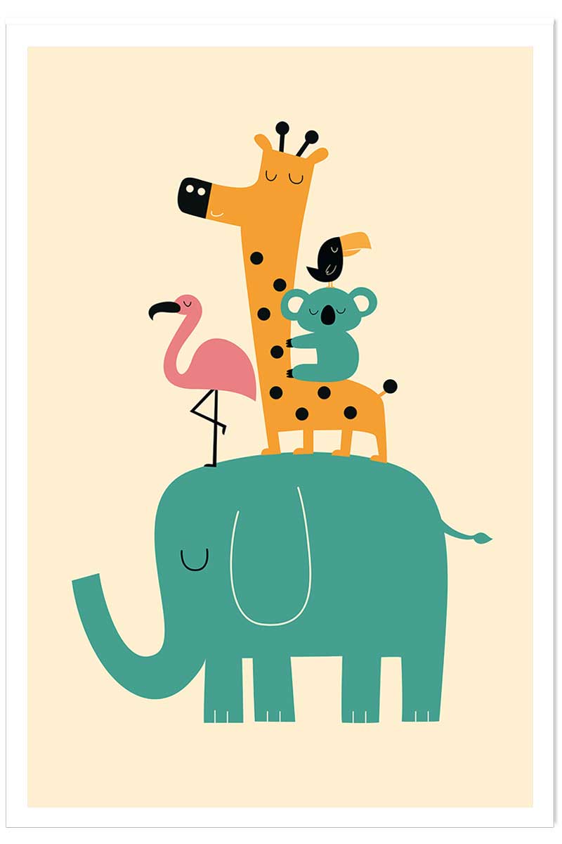 Affiche enfant pyramide des amis, HEXOA