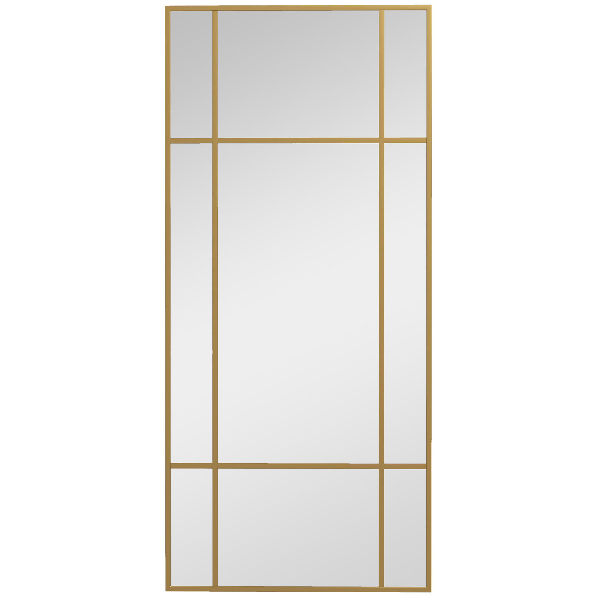 Miroir mural Verre Noir, HOMCOM