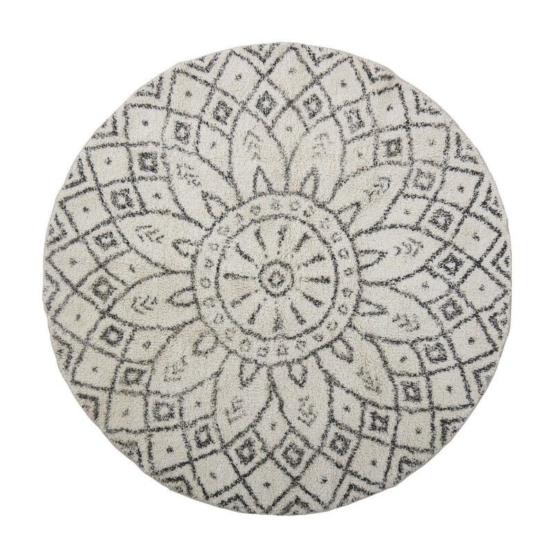Tapis rond coton tufté imprimé Acton, BLOOMINGVILLE