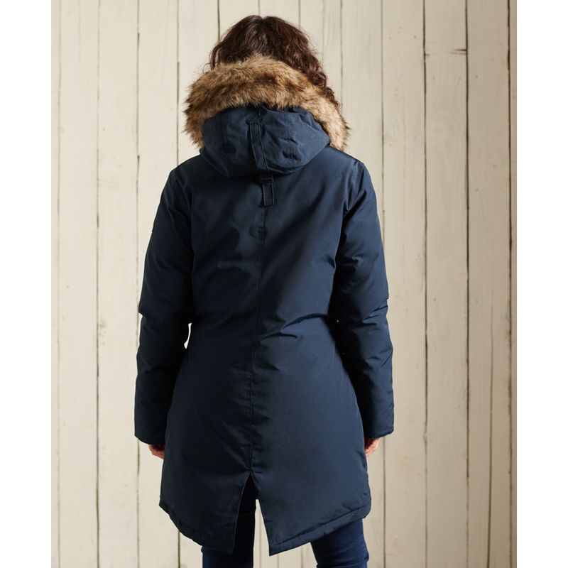 Parka capuche en duvet fausse fourrure Superdry La Redoute