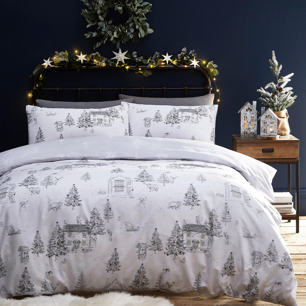 Alpine toile clearance duvet cover