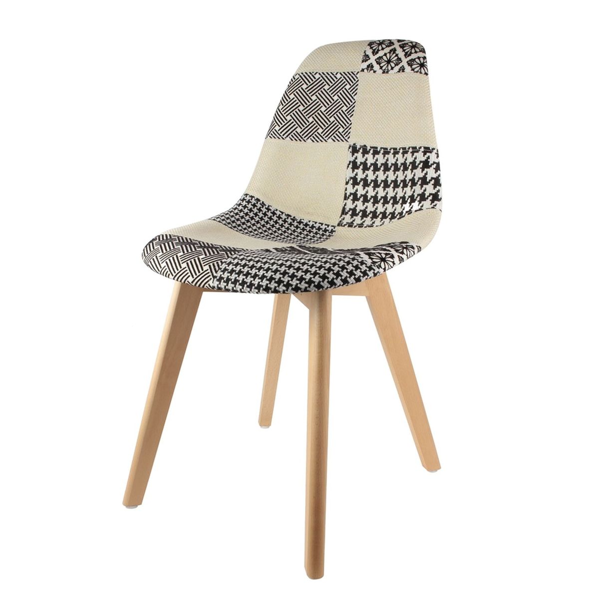 Chaise Scandinave Patchwork - H.85 Cm