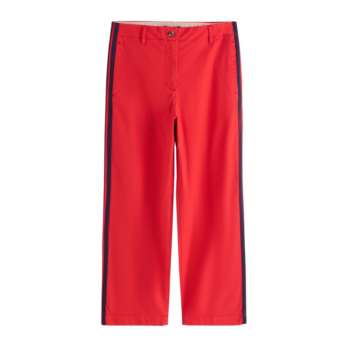 Pantalon chino droit à bandes latérales, NEXT