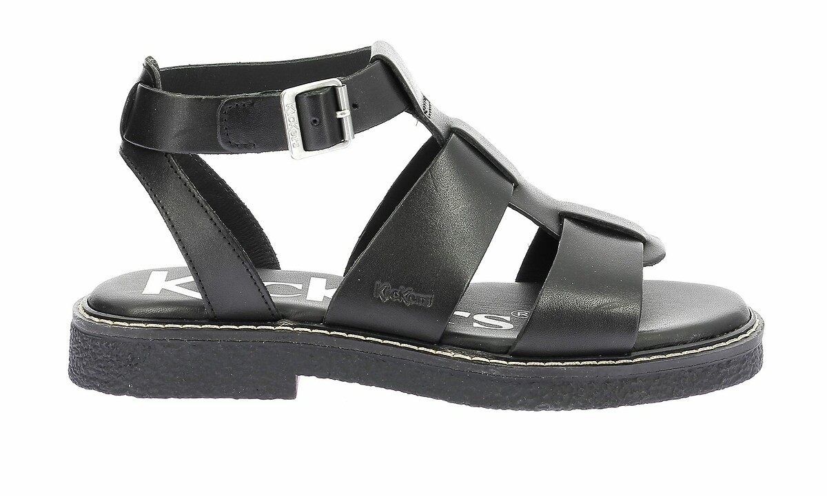 KICKLILA Marron - Sandales Plates Femme - Kickers