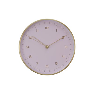 25cm Pink and Gold Wall Clock SO'HOME