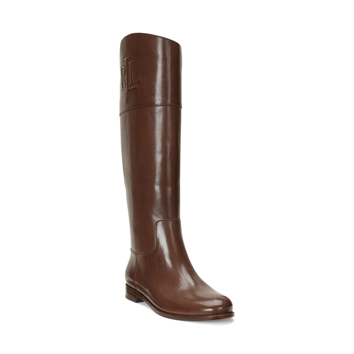 ◆Ralph Lauren◆JUSTINE BURNISHED LEATHER ブーツ◆ Justine Burnished Leather Riding Boot