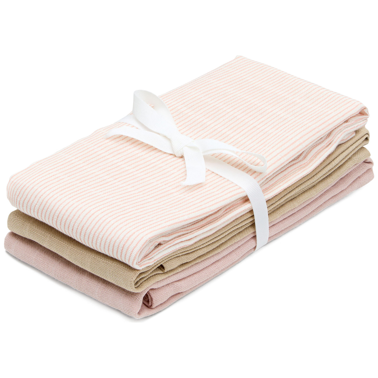 Lot de 3 langes bébé en mousseline, CAM CAM