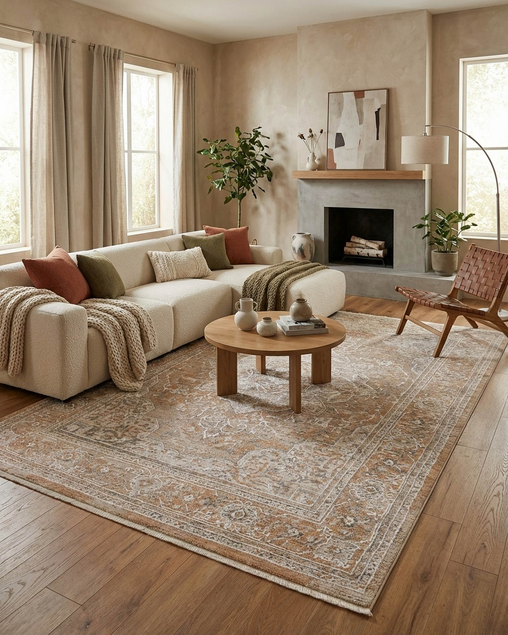 WECONhome Vintage Soul par Esprit, tissé machine, tapis poils courts, motif oriental avec effet relief, certifié OEKO-TEX® , Vintage Soul, ESPRIT