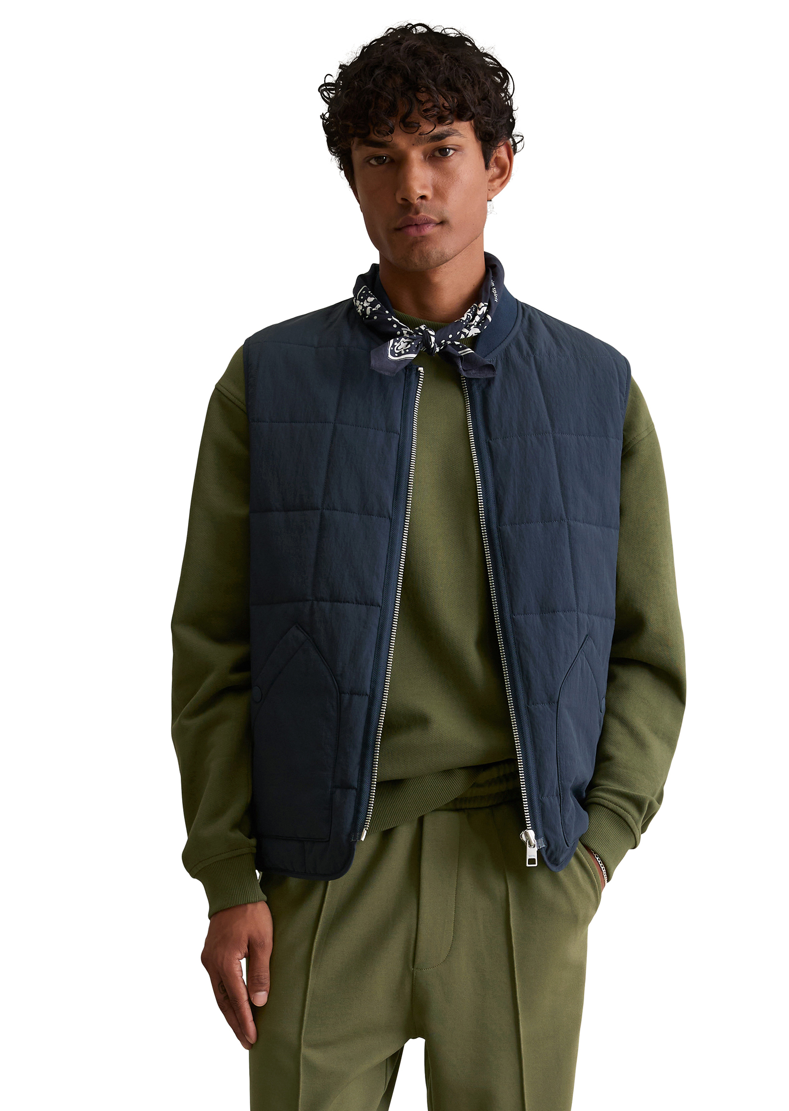 Gilet Outdoor regular légèrement matelassé et imperméable, MARC O’POLO DENIM