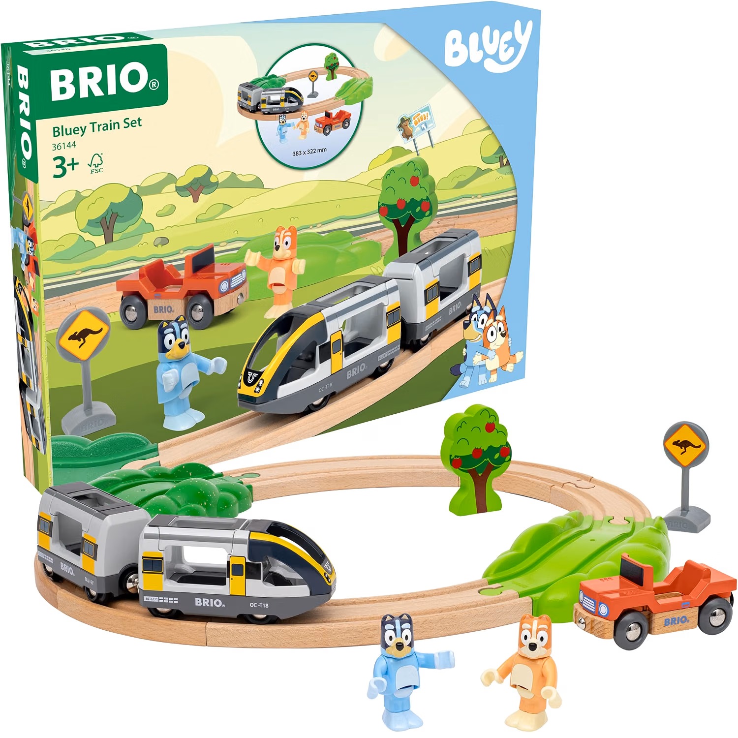Circuit de train Bluey, BRIO