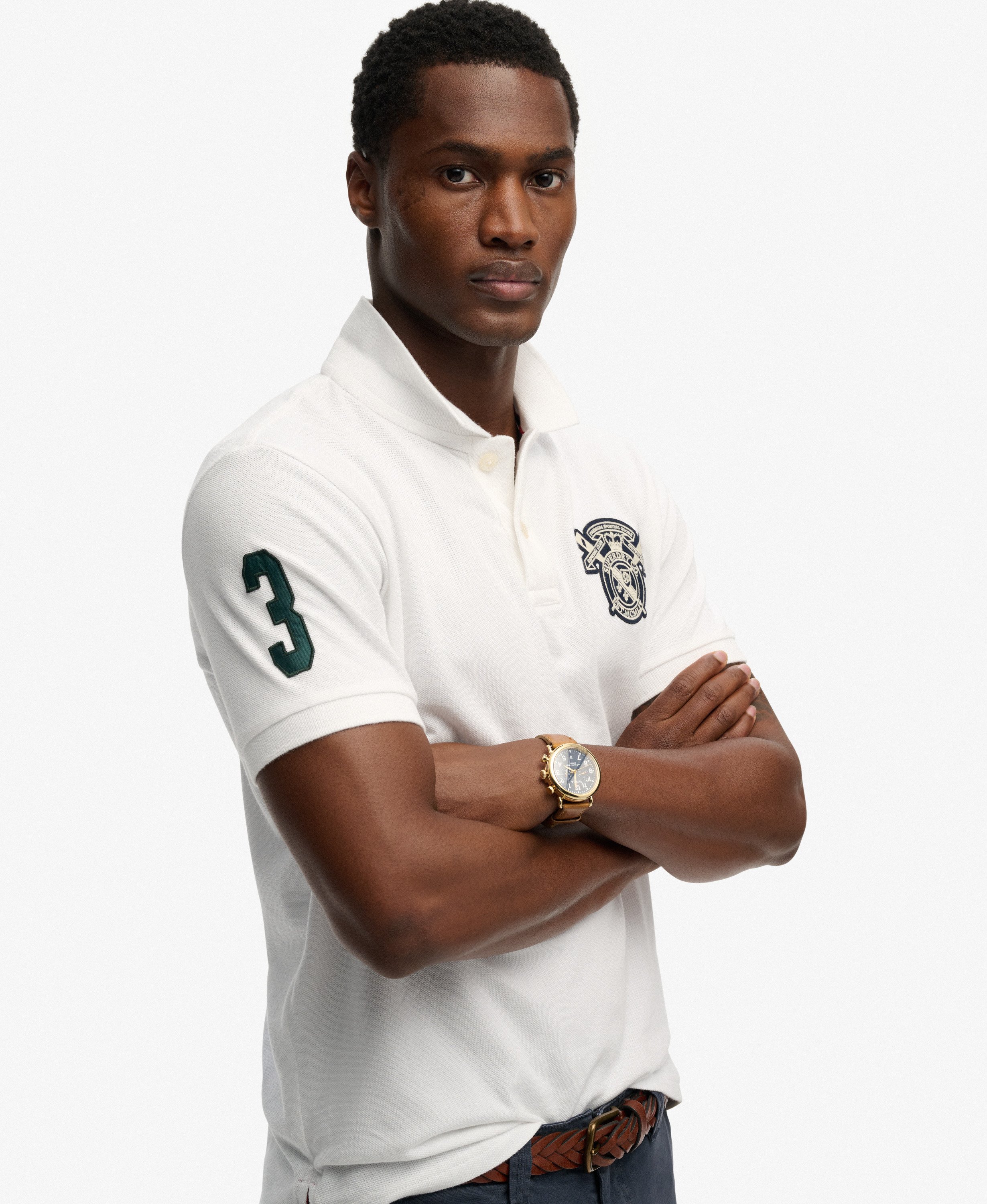 Polo Crest coupe décontractée, SUPERDRY