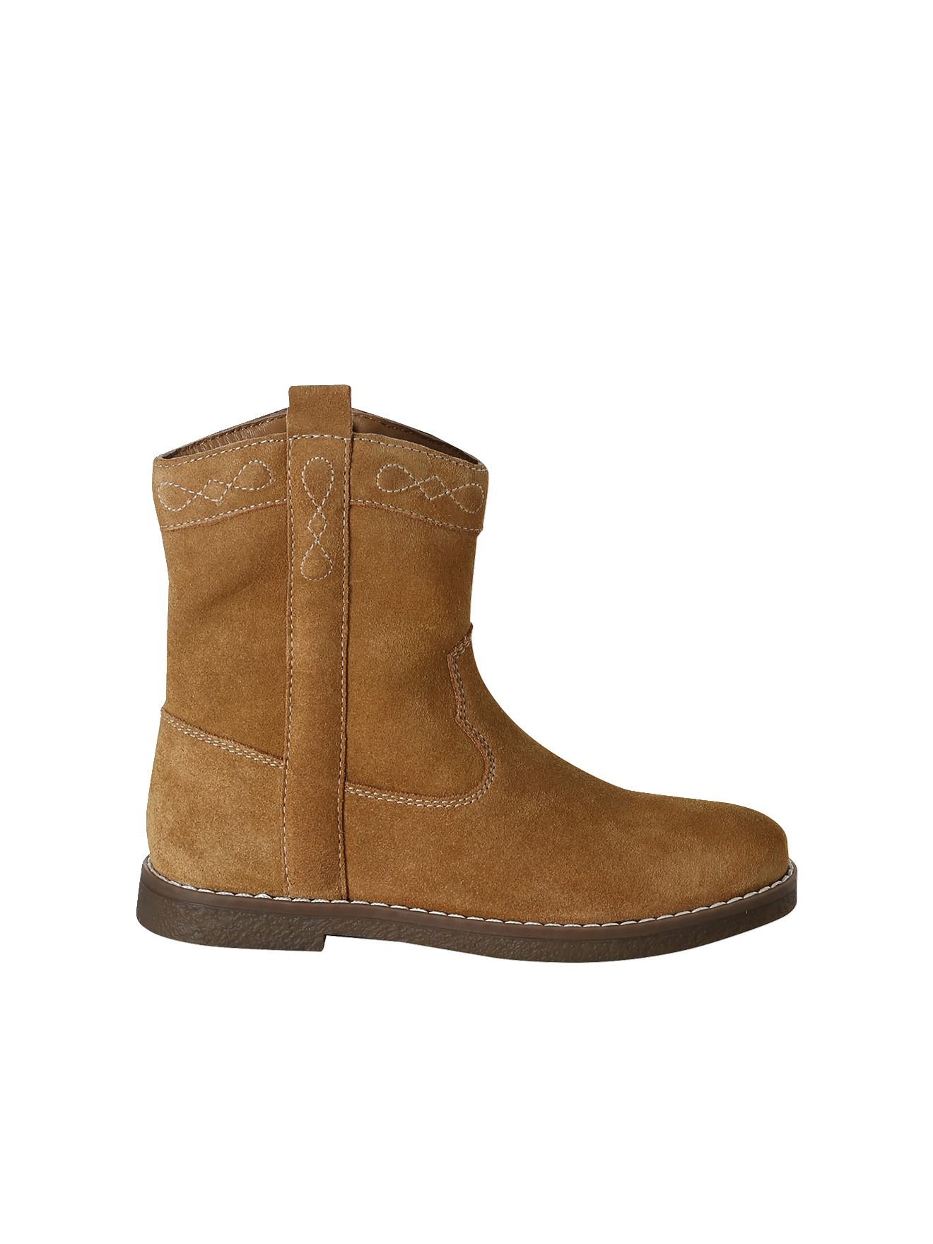 Boots cuir zippées, VERTBAUDET