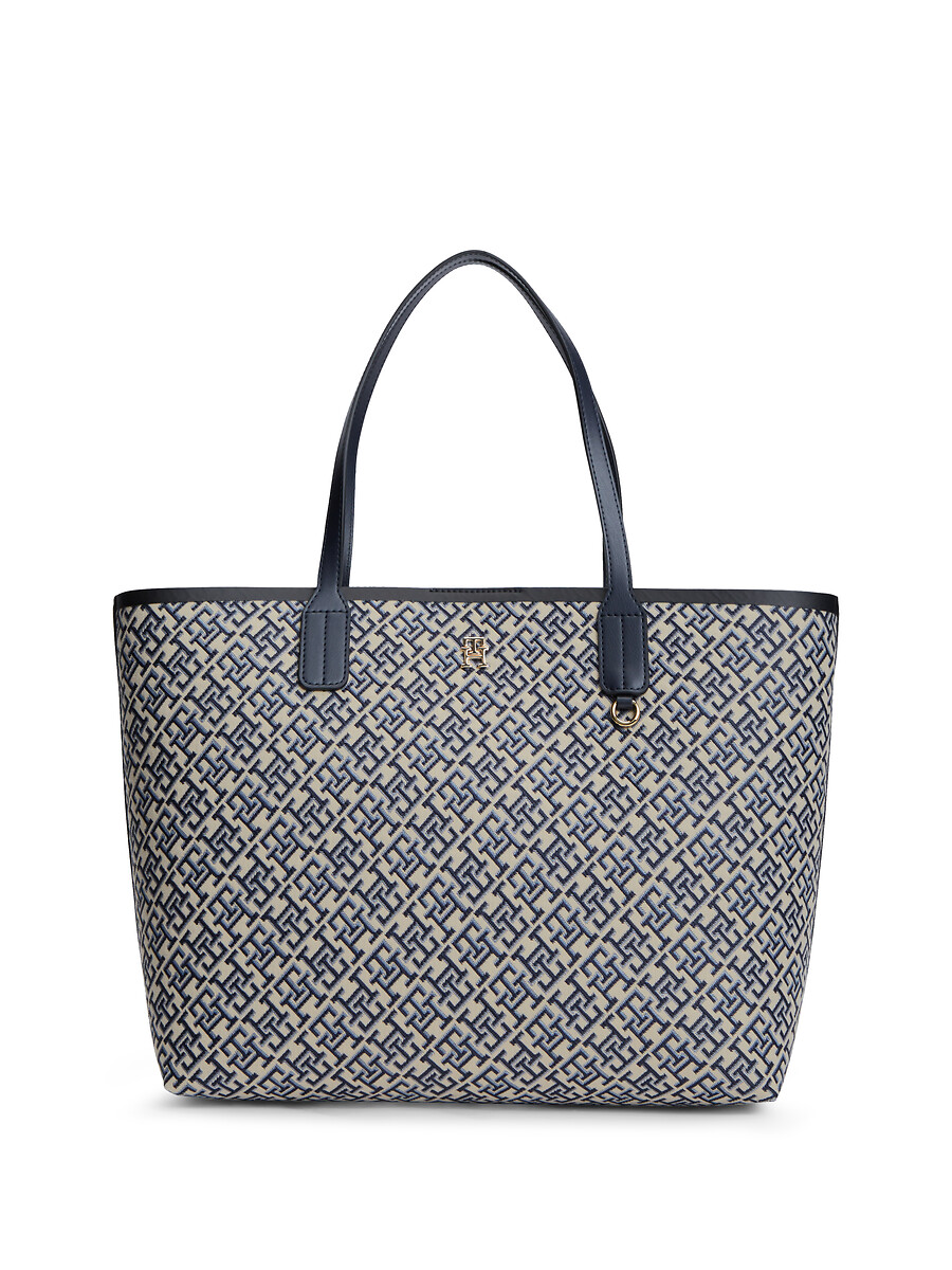 Sac tote en jacquard à monogramme TH, TOMMY HILFIGER