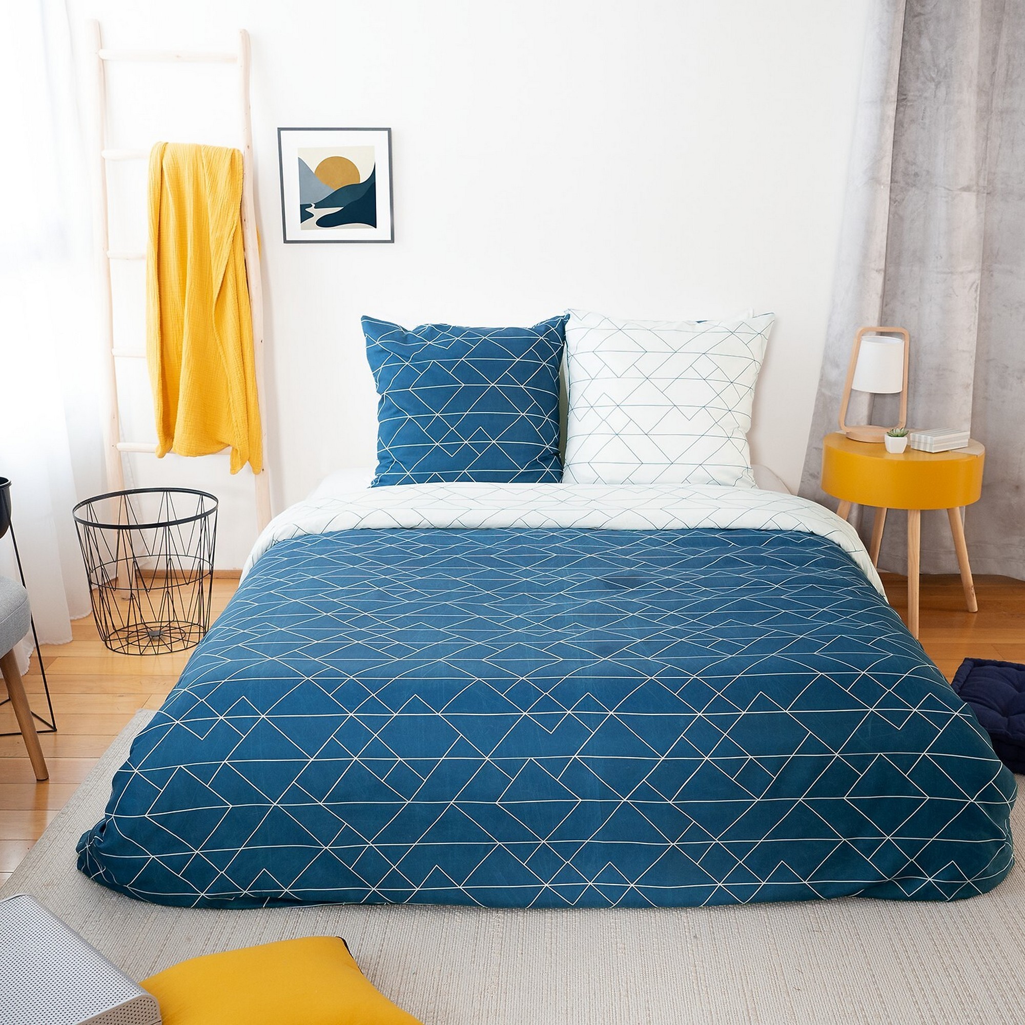 Parure de lit - housse de couette avec taies en microfibre, EDEN