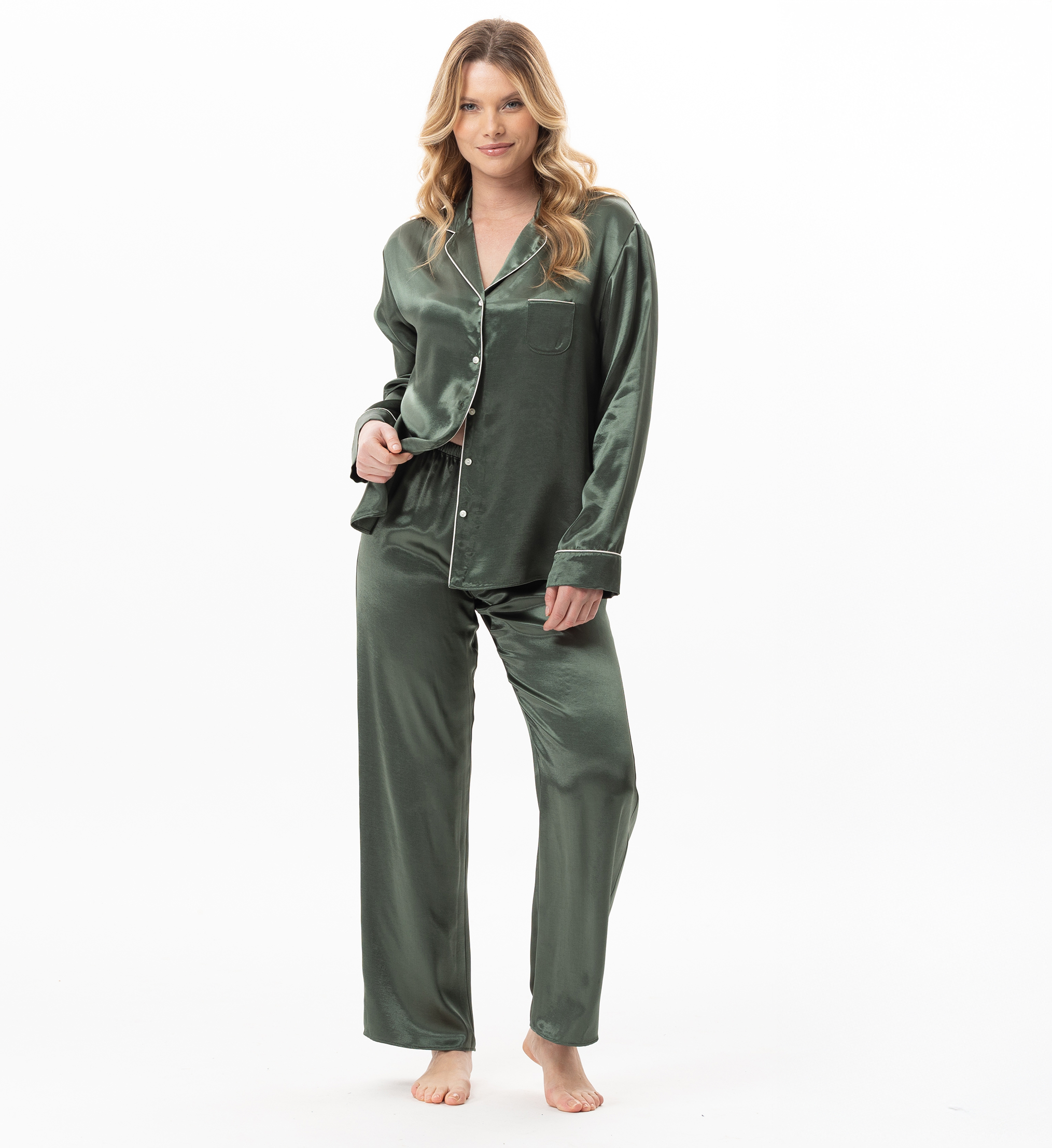 Pyjama boutonné en viscose DARCY 106, LE CHAT