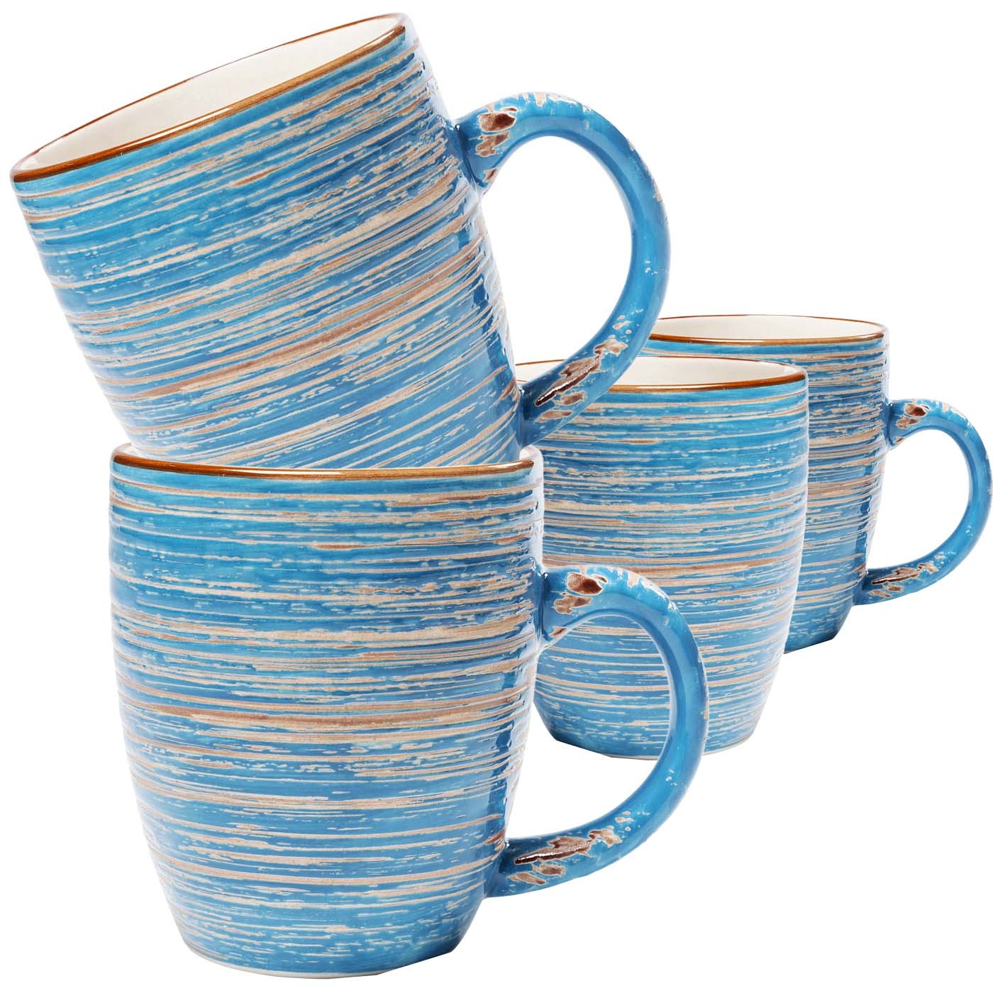 Lot de 4 mugs, SWIRL, KARE DESIGN
