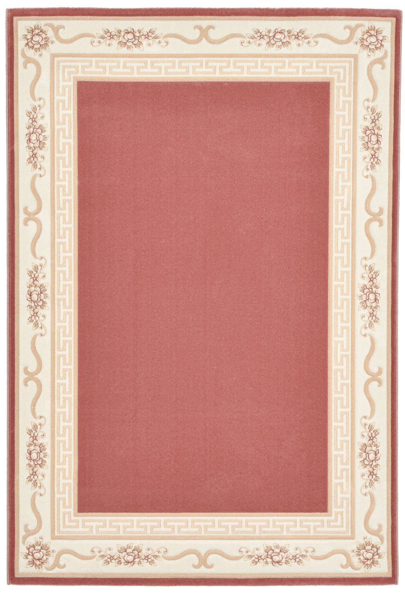 Tapis tissé avec bordure en laine - PELINIA, THEKO