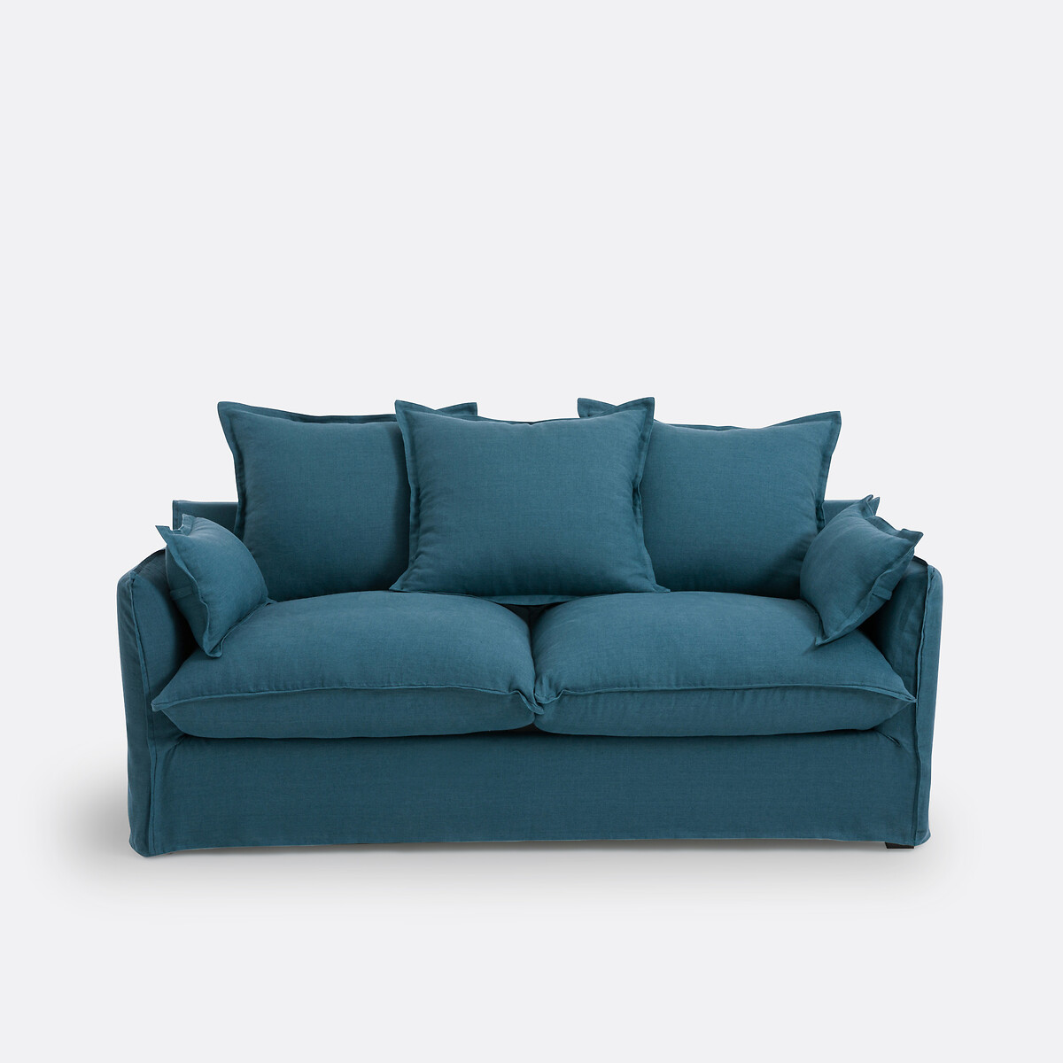 LA REDOUTE INTERIEURS Slaapbank H14 cm, gekreukt linnen, Odna