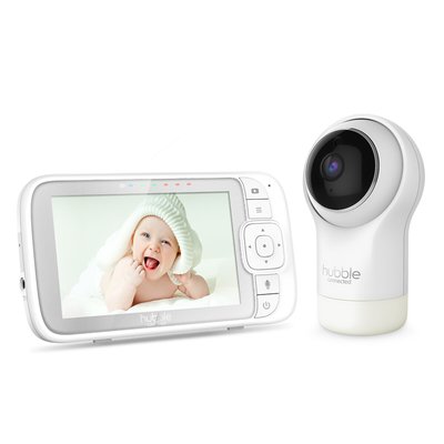 5" Nursery View Pro Video Baby Monitor - White HUBBLE