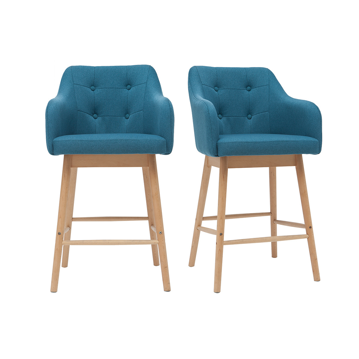Tabourets de bar scandinaves H65 cm (lot de 2) BALTIK, MILIBOO