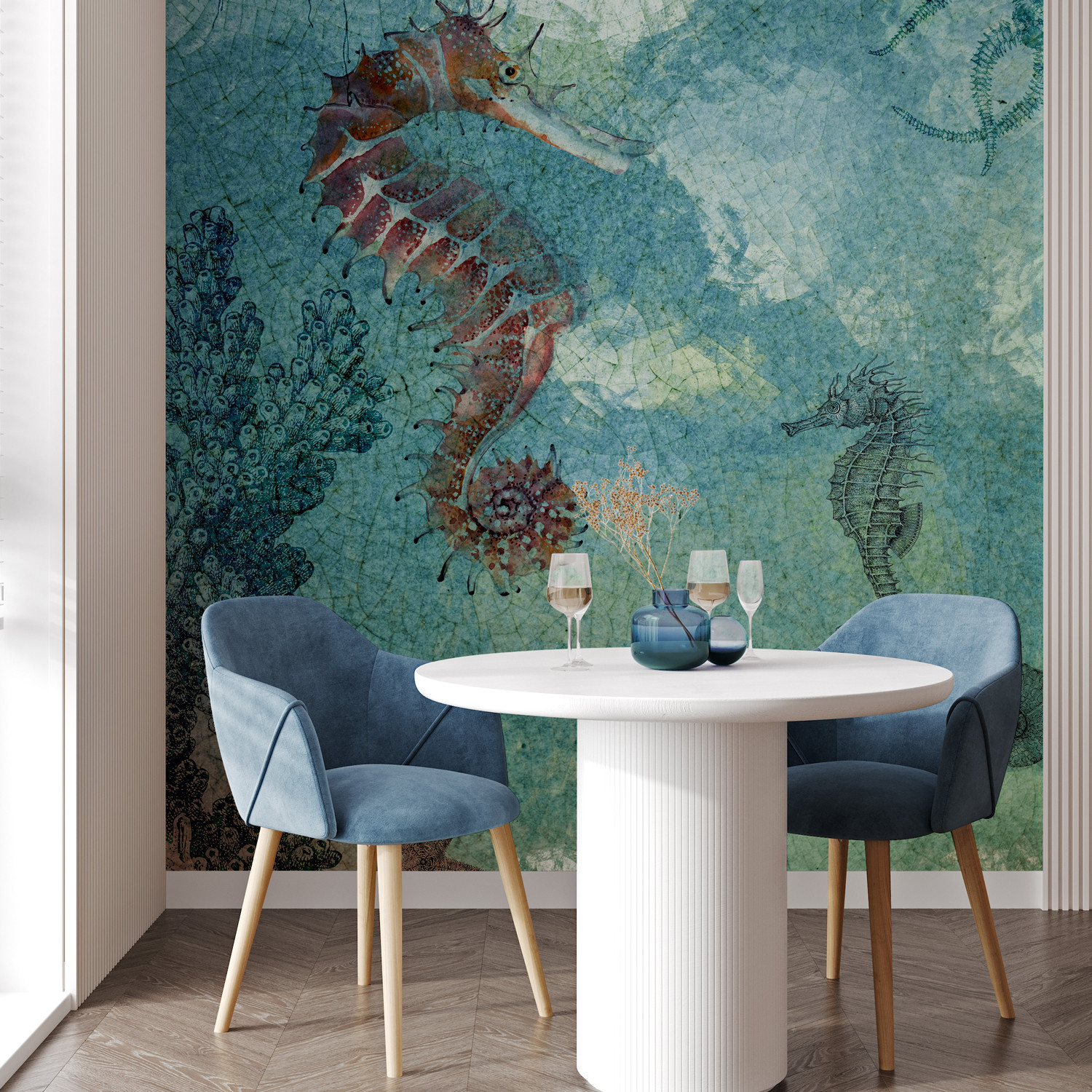 Papier peint panoramique SEAHORSE, LE PAPIERS DE NINON