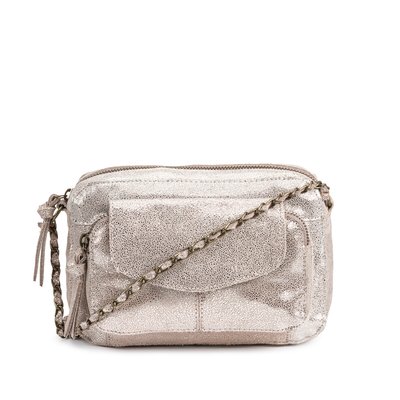 Naina Mini Leather Shoulder Bag with Chain Strap PIECES