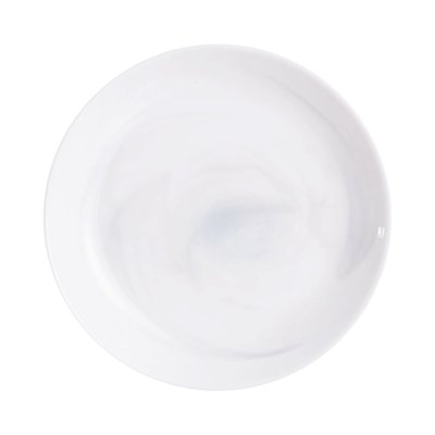 Assiette creuse blanche 20 cm Diwali Marble - Luminarc LUMINARC