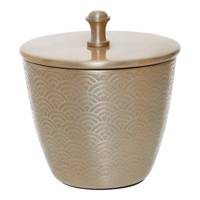 300ml Art Deco Champagne Finish Canister with Lid SO'HOME