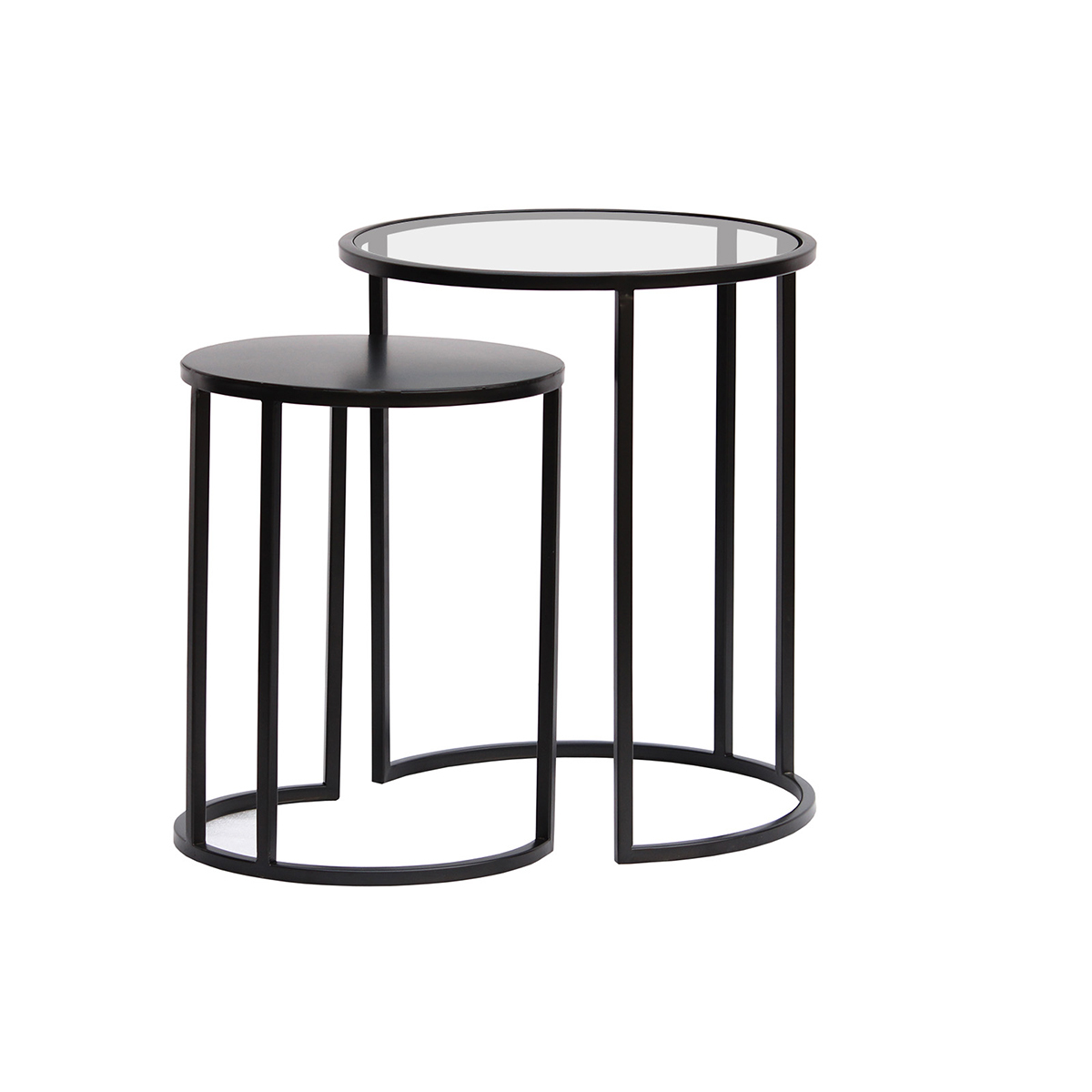 Tables d'appoint design gigognes (lot de 2) TAHL, MILIBOO