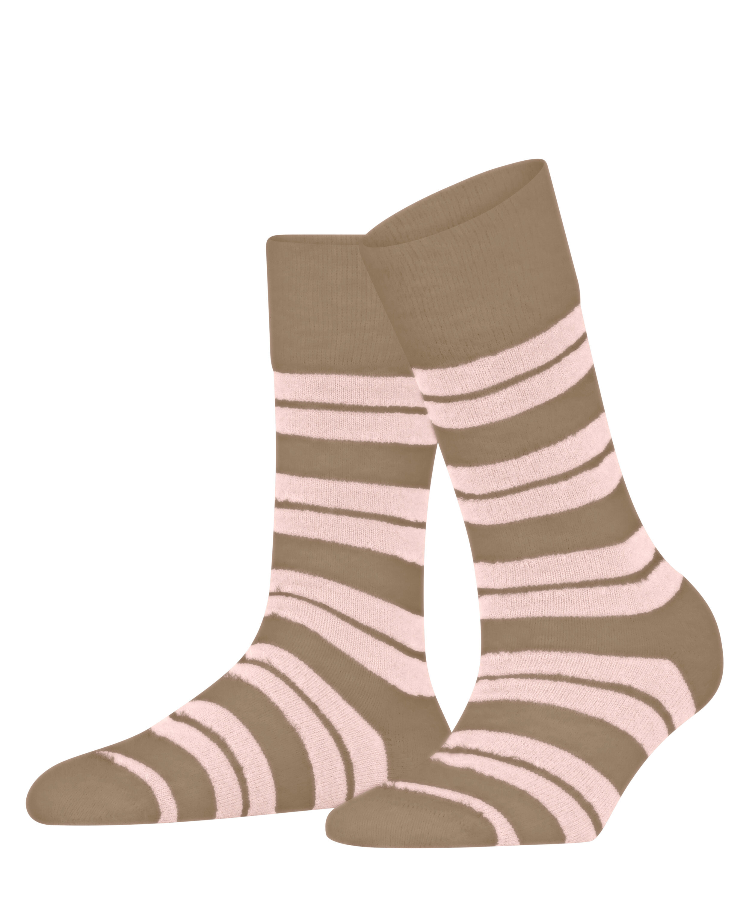 Chaussettes Plush Stripes Opaque, ESPRIT