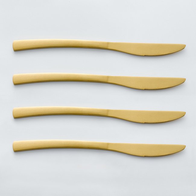 Confezione da 4 coltelli dorati, AUBERIE color oro LA REDOUTE INTERIEURS