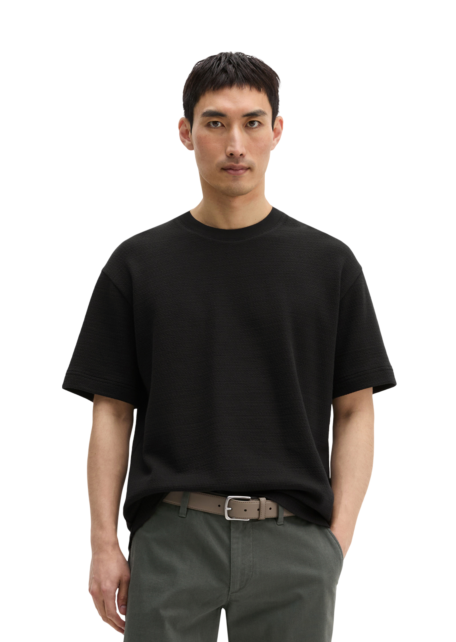T-shirt DfC relaxed avec une structure fine, MARC O'POLO