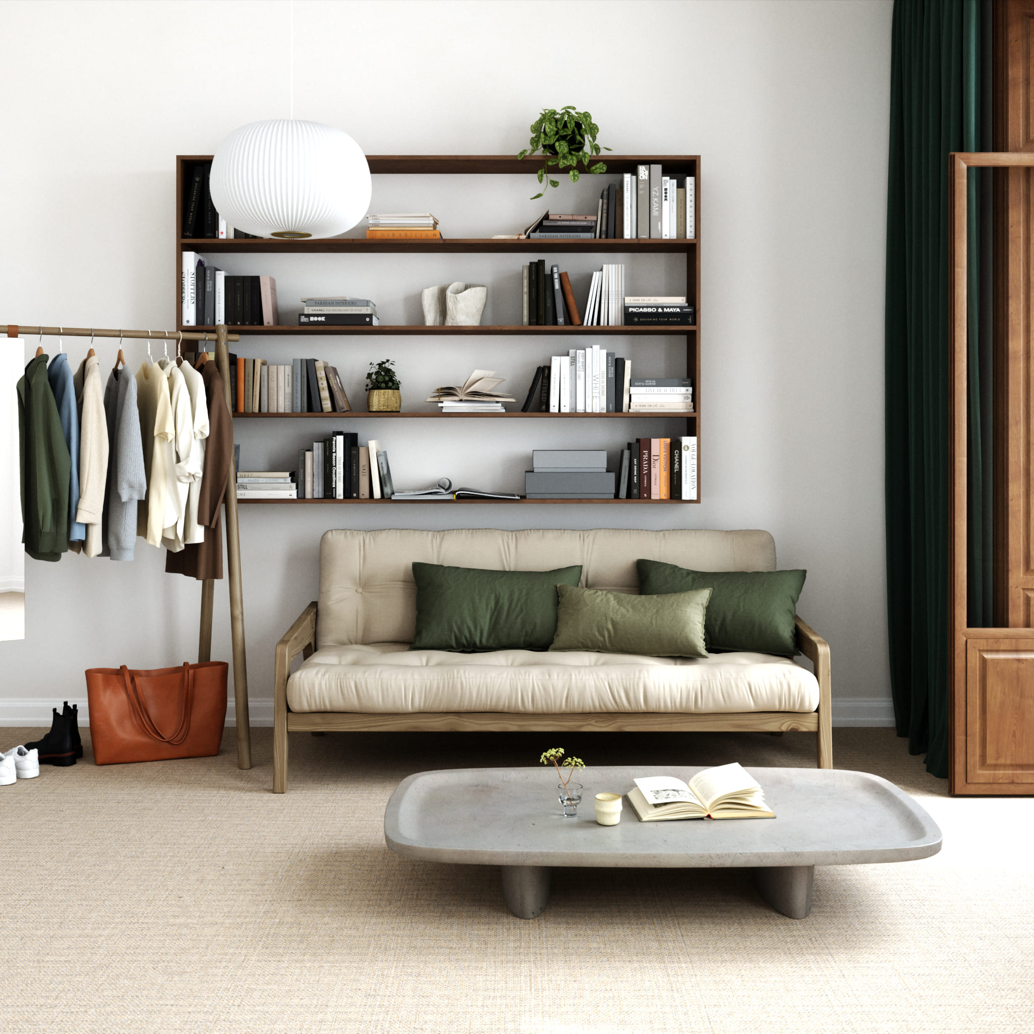 Banquette futon en pin massif, Grab, KARUP DESIGN