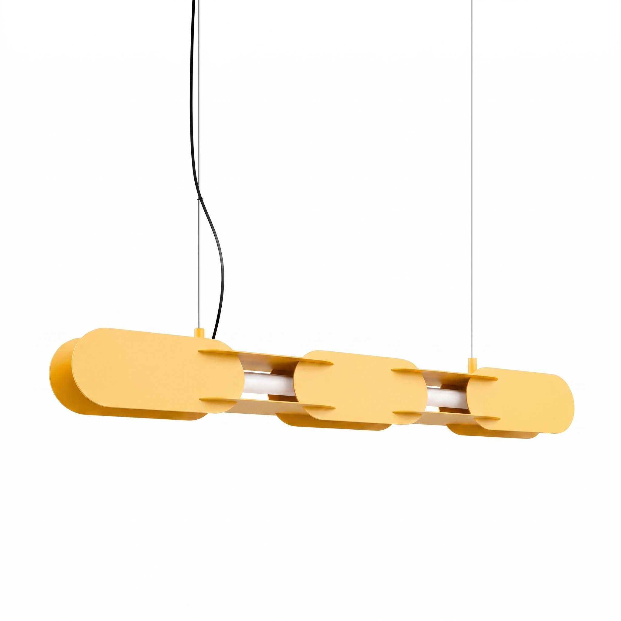Suspension Acier Jaune LED 1 Chain, EDEN