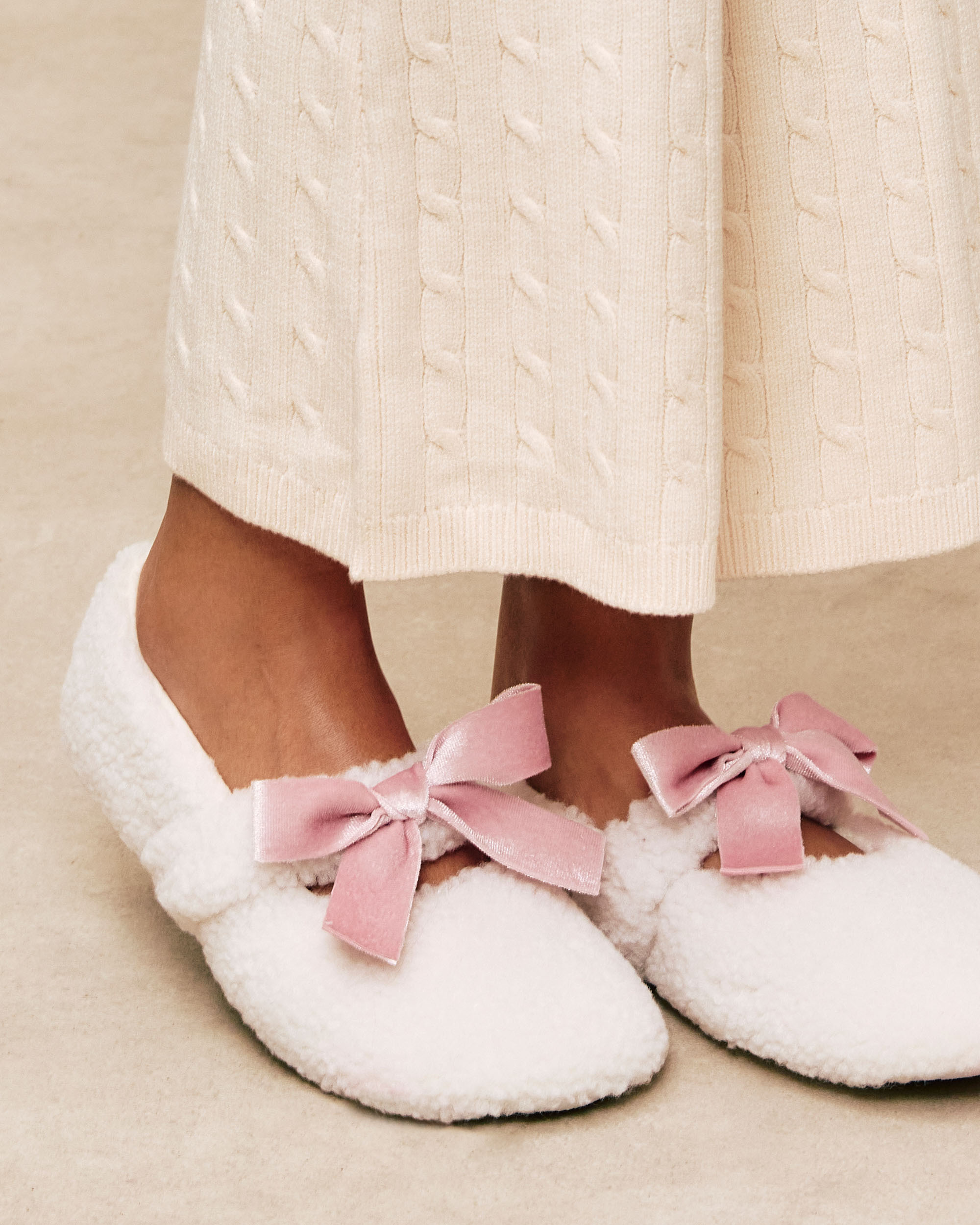 Chaussons ballerines en sherpa FLUFFYBOWIZ, UNDIZ