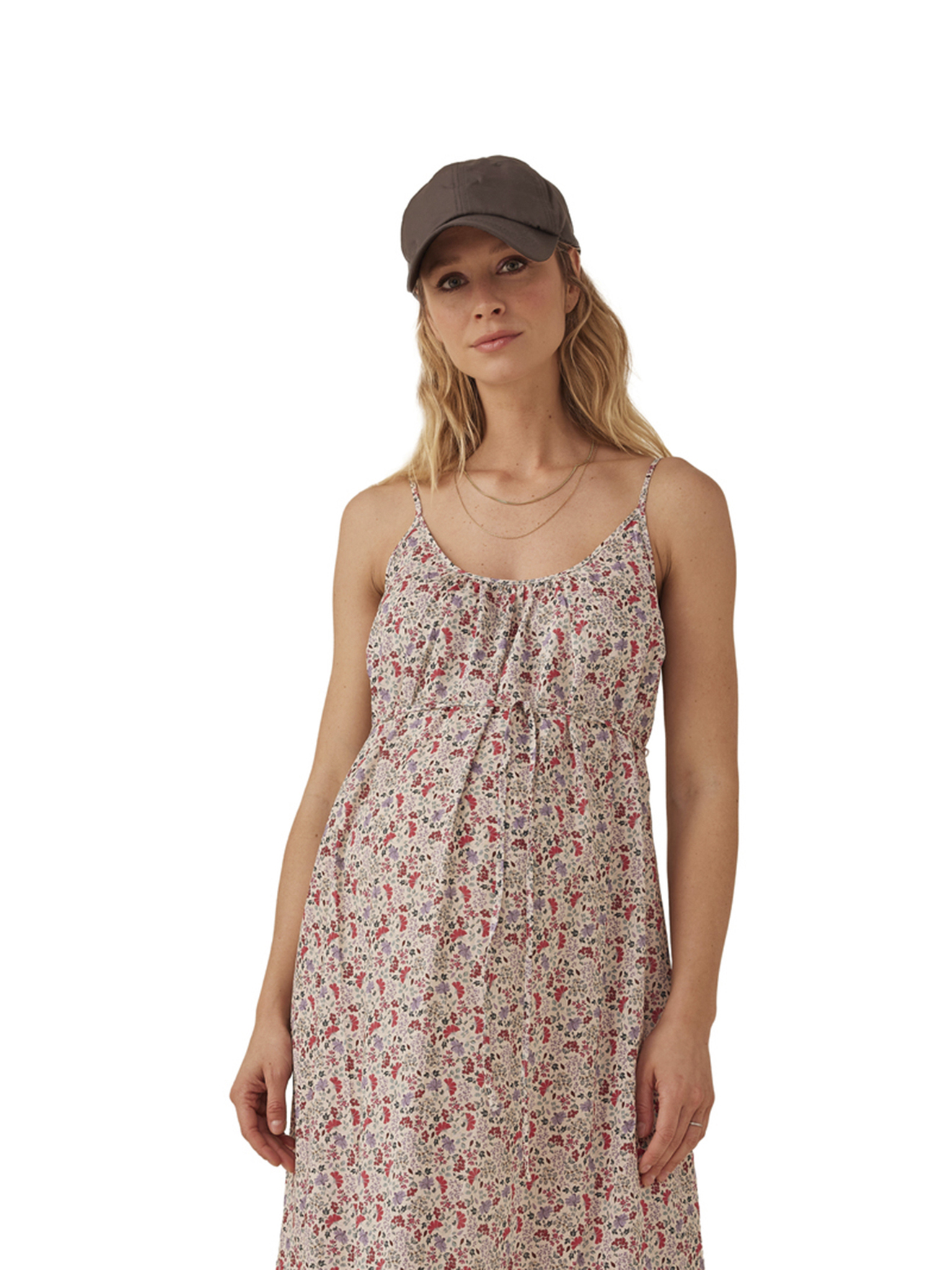 Robe grossesse à bretelles motifs fleurs, ENVIE DE FRAISE