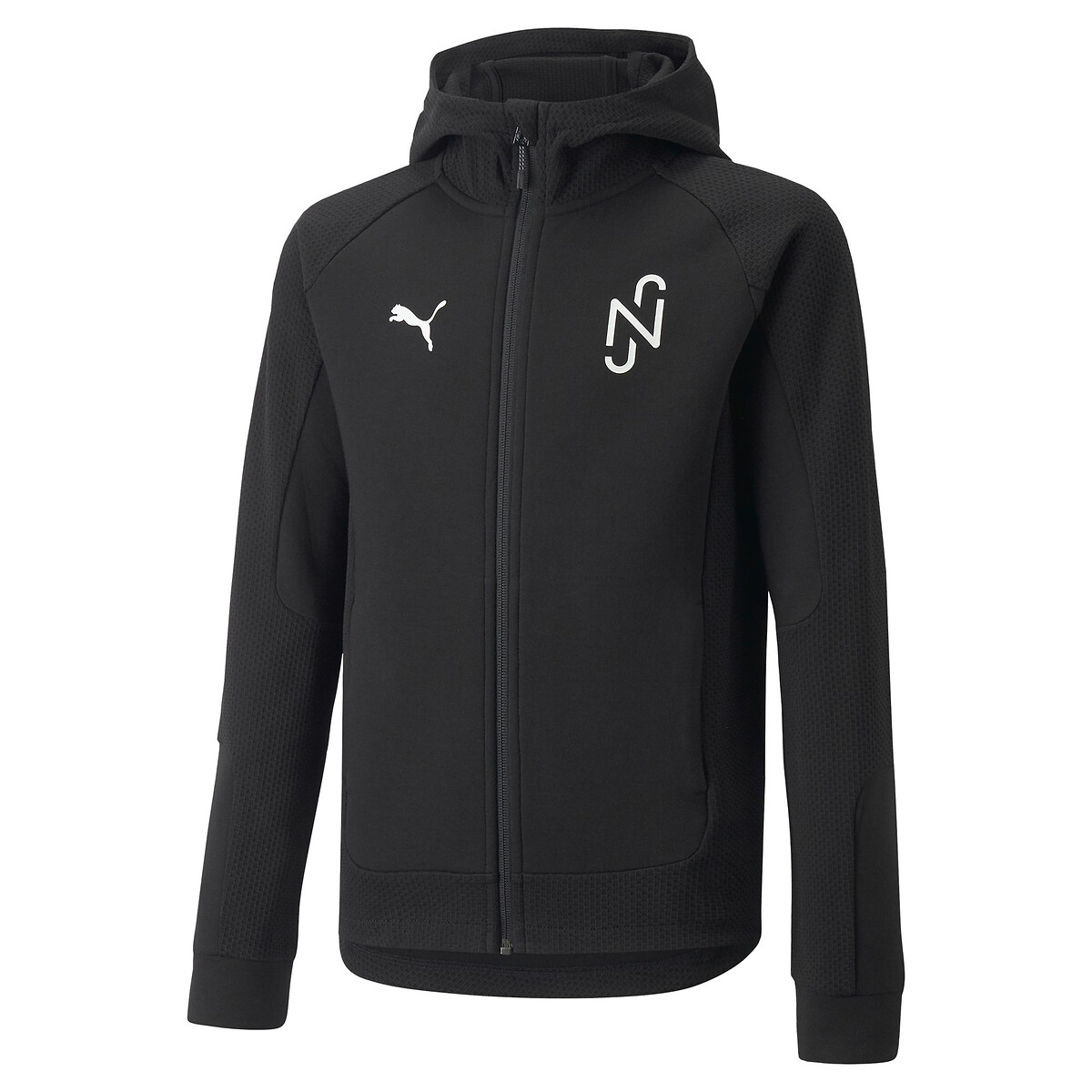 Neymar jr zip-up hoodie in cotton mix, 8-16 years , black, Puma | La ...