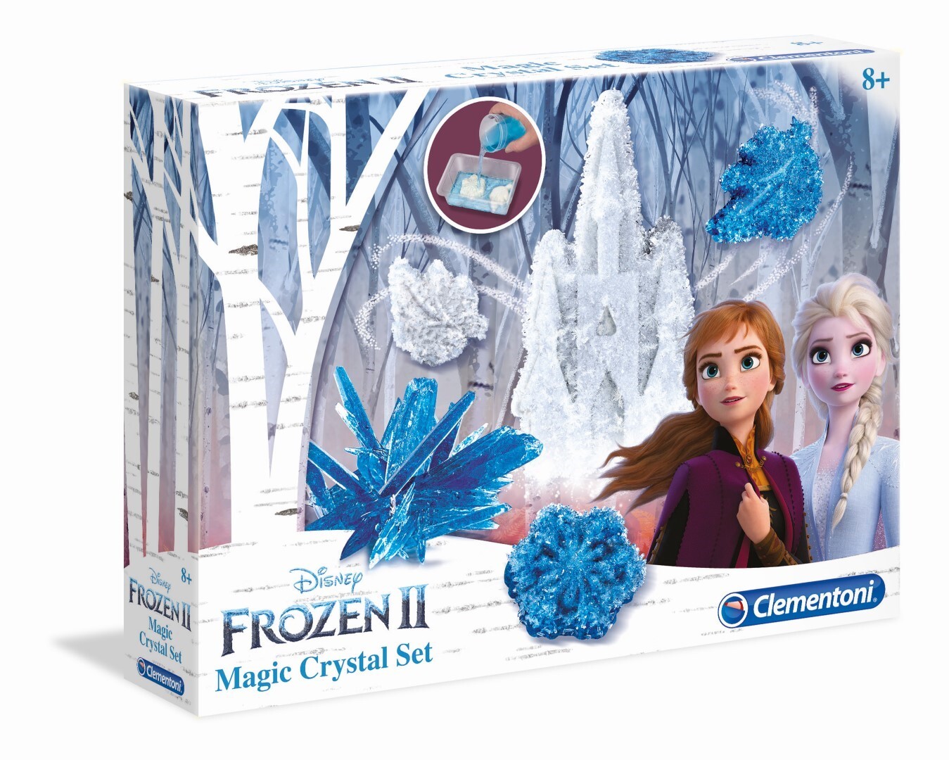 Clementoni - Cristaux Magiques-disney La Reine Des Neiges 2, CLEMENTONI