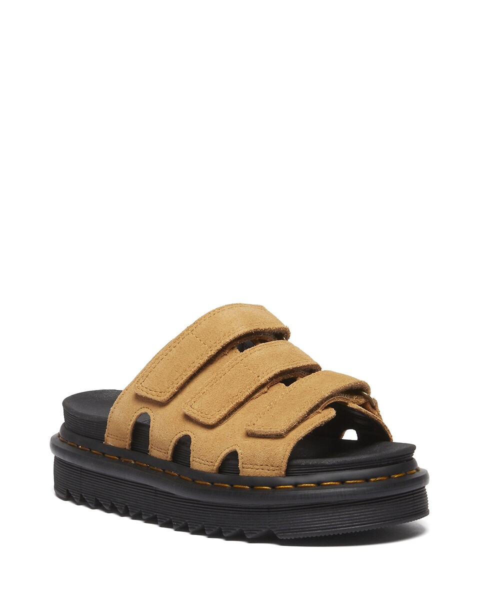 Dr. Martens Chanclas Rain Slide Tan Suede — photo 3