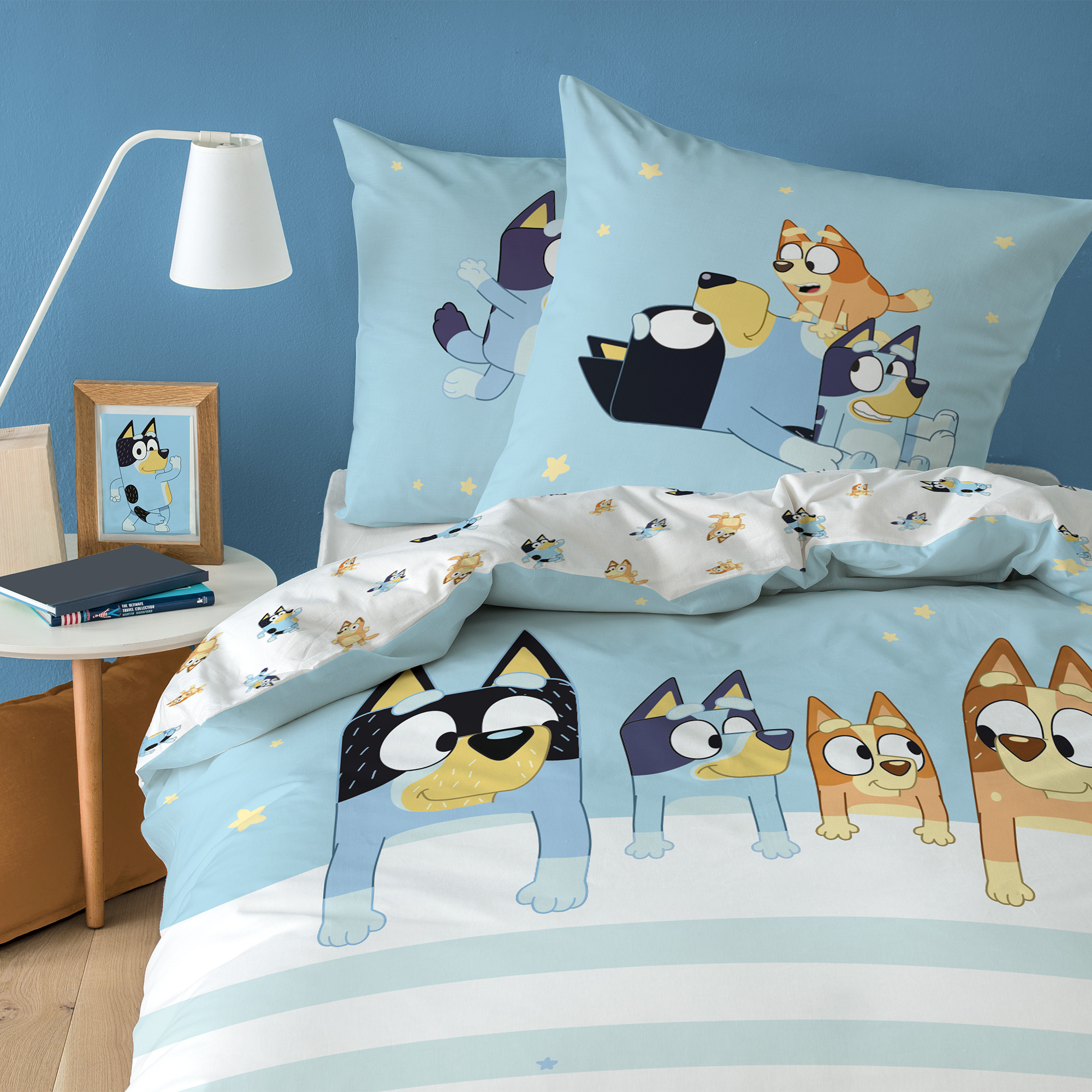 Parure de lit imprimée 100% coton, TOGETHER, BLUEY