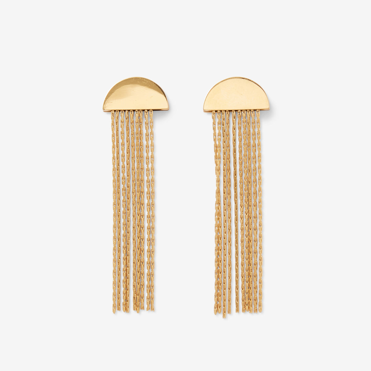 Longues boucles d'oreilles chaines - Acier inoxydable, BALABOOSTE