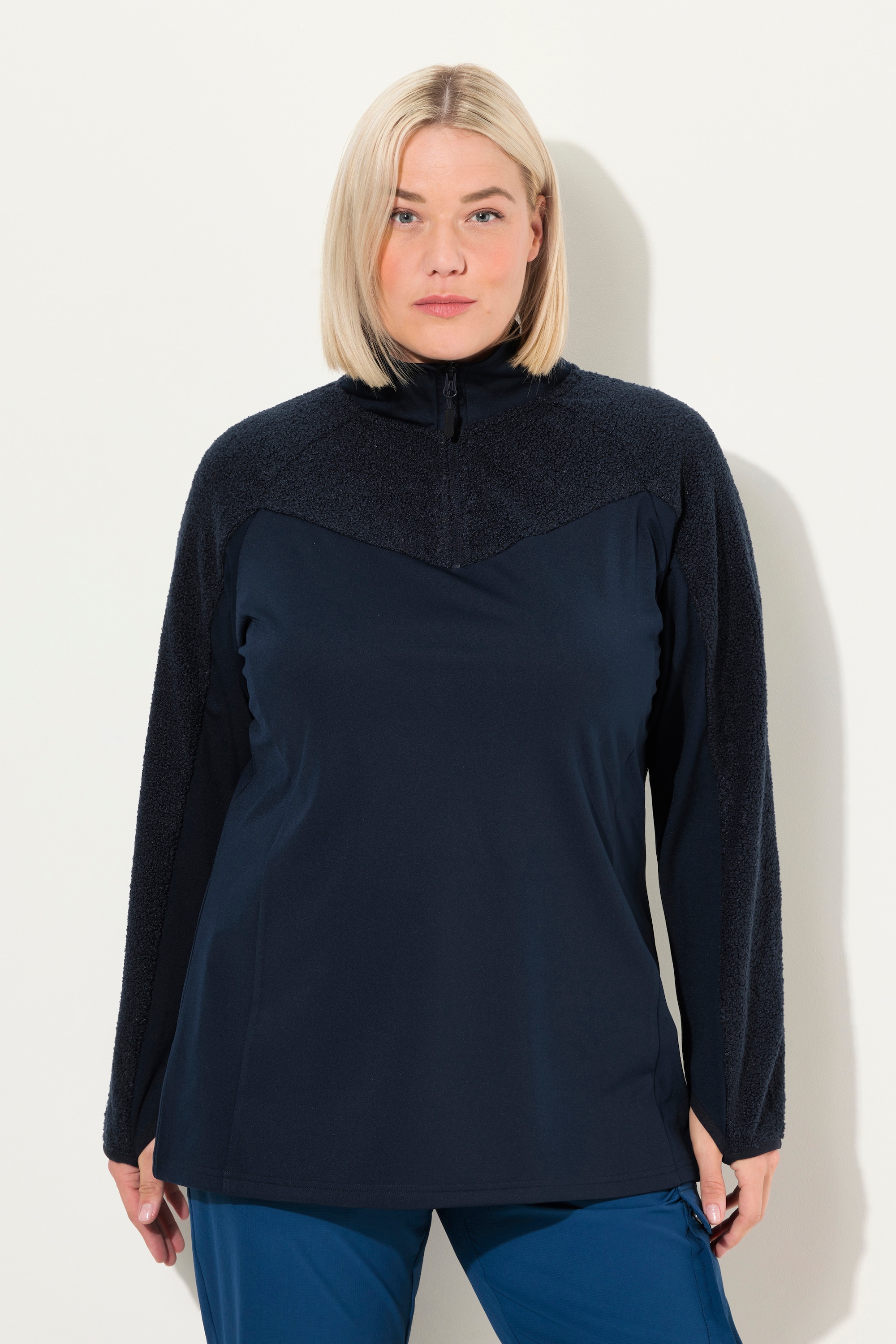 Sweat-shirt stretch à manches longues., ULLA POPKEN