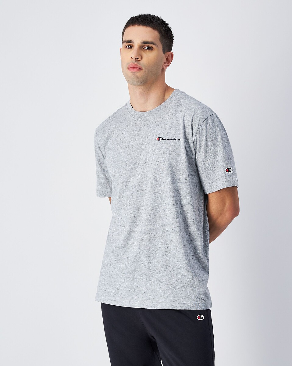 Small Logo Print T-Shirt with Short Sleeves, CHAMPION
