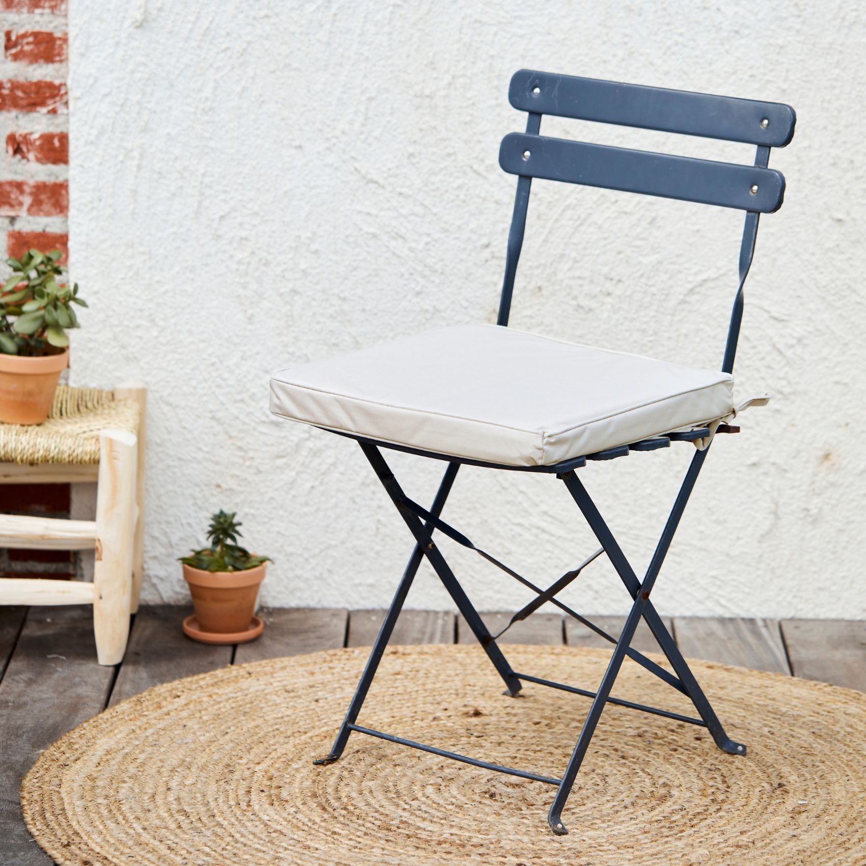 Lot De 4 Coussins De Chaise 40x40 Cm - Confort Doux Pour Jardin, Balcon Et Terrasse