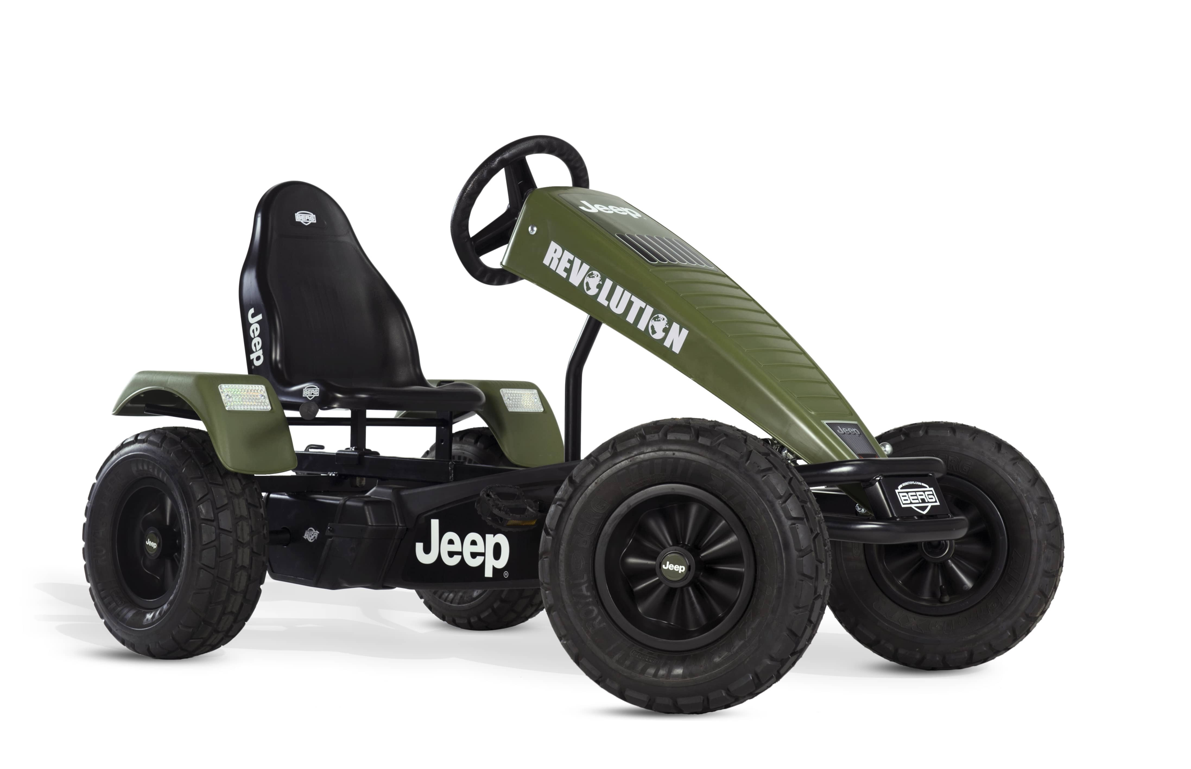 Kart à Pédales pour Enfants, 5+ Ans, Jeep Revolution XL BFR-3, BERG TOYS